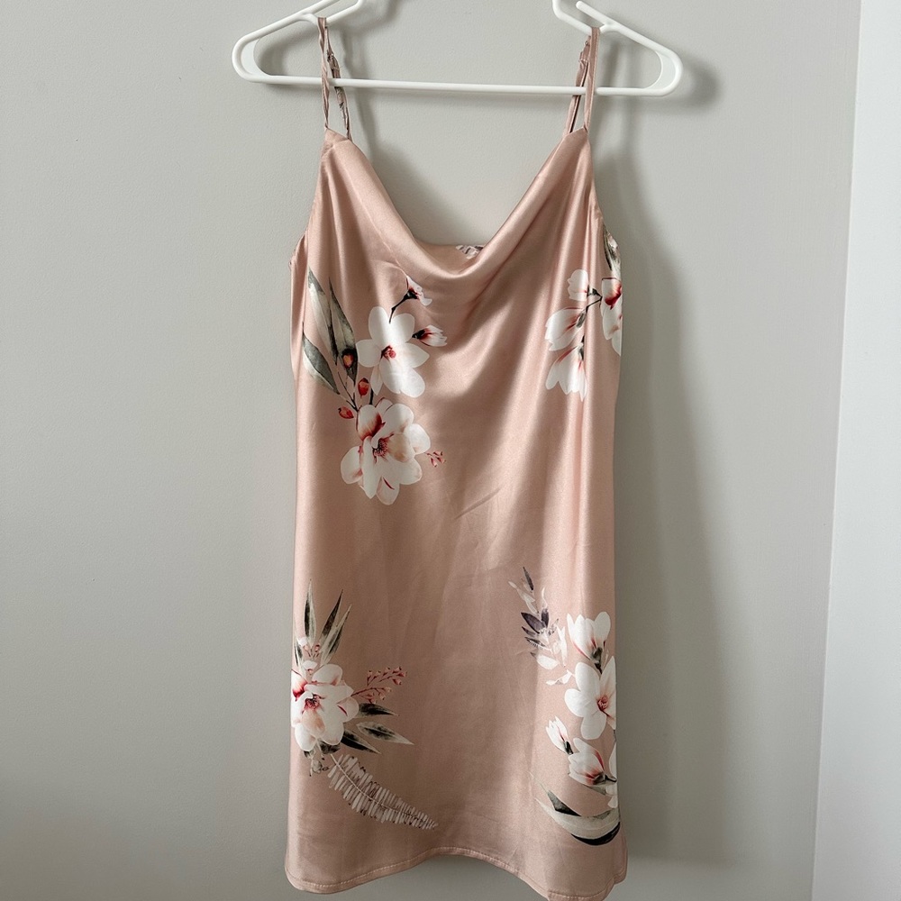 Princess Polly Satin Floral Mini Dress